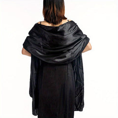 Solid Silk Wrap Scarf Classic Wedding Cover Up