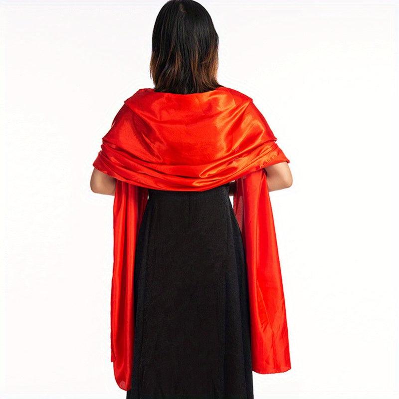 Solid Silk Wrap Scarf Classic Wedding Cover Up
