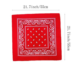 Paisley Print Bandana 55 Casual Square Scarf Handkerchief Hip Hop Cowboy Cowgirl
