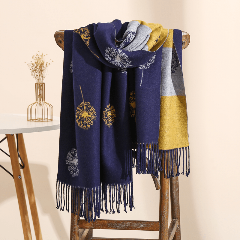 Autumn Winter Leafy Scarf