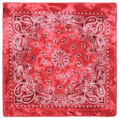 Paisley Print Tie Dye Bandana Casual Square Scarf