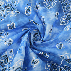Paisley Print Tie Dye Bandana Casual Square Scarf