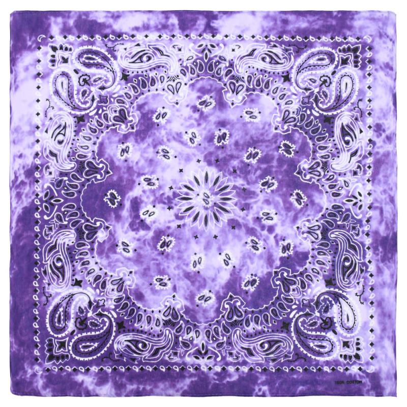 Paisley Print Tie Dye Bandana Casual Square Scarf