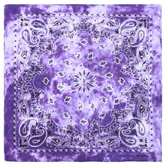 Paisley Print Tie Dye Bandana Casual Square Scarf