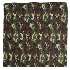 Camouflage Print Bandana Hip Hop Square Scarf Neckerchief Unisex