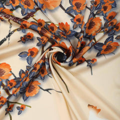Retro Style Silk Square Scarf Lightweight Satin Headscarf