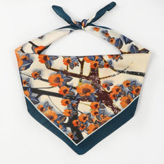 Retro Style Silk Square Scarf Lightweight Satin Headscarf