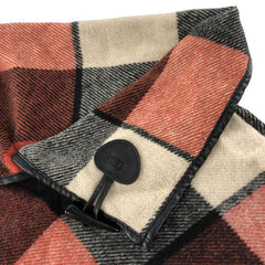 73 0cm Large Warm Shawl Woolen Plaid Coat Vintage Thick Cape