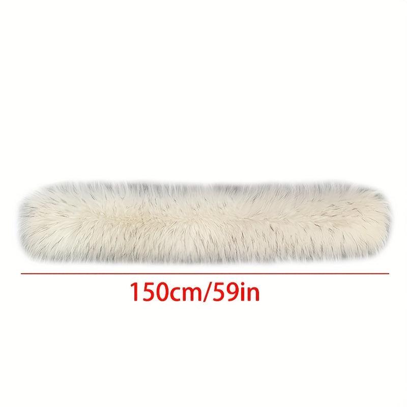 Warm Plush Faux Fur Scarf Winter Soft Windproof Scarf