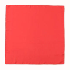 Red Satin Bandana Square Scarf Neckerchief Head Wrap Hair Accessory
