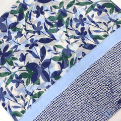 Flower & Leaves Print Fringe Trim Scarf Shawl Wrap Casual Head Wrap