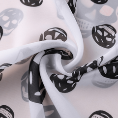 Skull Shape Pattern Scarves Long Shawl
