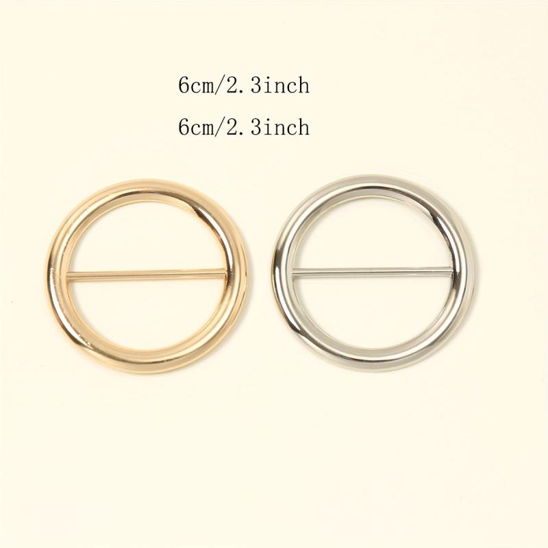 Ring Scarf Buckle Metal Pin Buckle Dress Accessories