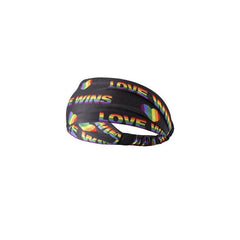 Rainbow Stripes Sports Headband LGBT Pride Love Is Love Sweatband
