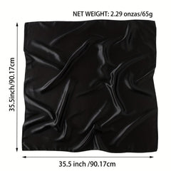 Satin Square Scarf Classic Casual Shawl Women Head Wrap Bandana
