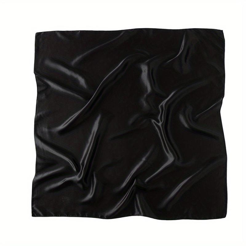 Satin Square Scarf Classic Casual Shawl Women Head Wrap Bandana