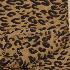 Leopard Print Chiffon Scarf Lightweight Floral Beach Wrap Shawl