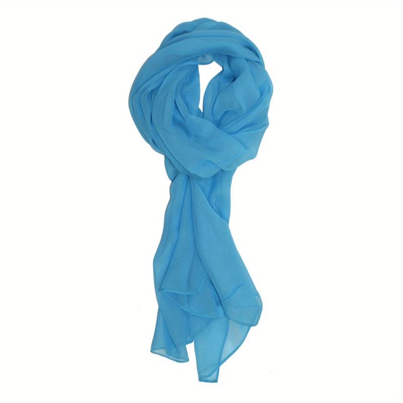 Solid Scarf Shawl Scarf Wrap Casual Polyester Head Wrap For Daily Decoration