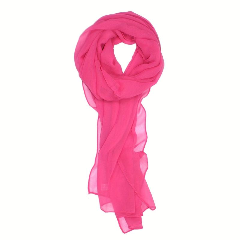 Solid Scarf Shawl Scarf Wrap Casual Polyester Head Wrap For Daily Decoration