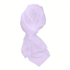 Solid Scarf Shawl Scarf Wrap Casual Polyester Head Wrap For Daily Decoration