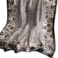 Abstract Graffiti Shawl Satin Sunscreen Windproof Head Wrap