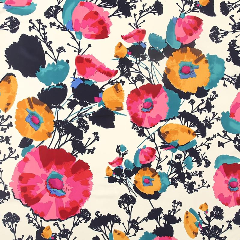 Women's Floral Silk Scarf Shawl Neck Wrap Headscarf Windproof Hair Accessory