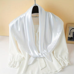 Satin Square Scarf Classic Casual Shawl Women Head Wrap Bandana