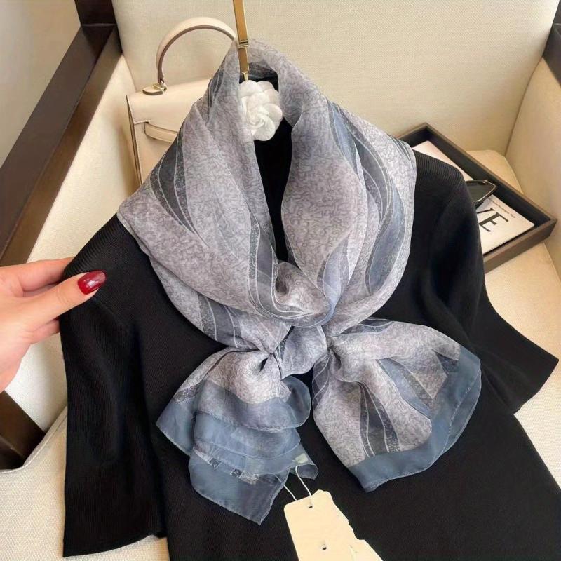 Leaf Charm Scarf Shawl Wrap for Daily Decoration