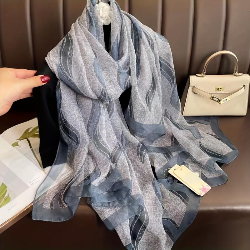 Leaf Charm Scarf Shawl Wrap for Daily Decoration