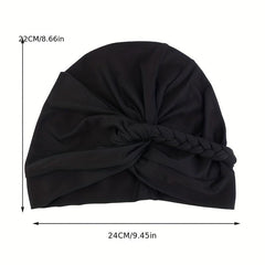 Bohemian Twist Braid Turban Hat Vintage Bandanna Head Scarf Casual Hijab