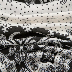 Paisley Print Bandana Silk Square Scarf Neckerchief Head Wrap