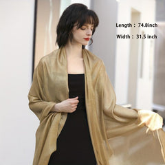 Glitter Tassel Shawl Long Scarf Wrap Women Cape For Party