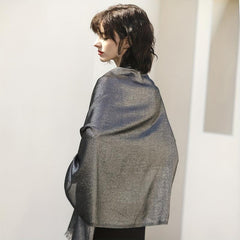 Glitter Tassel Shawl Long Scarf Wrap Women Cape For Party