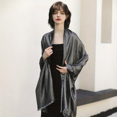 Glitter Tassel Shawl Long Scarf Wrap Women Cape For Party