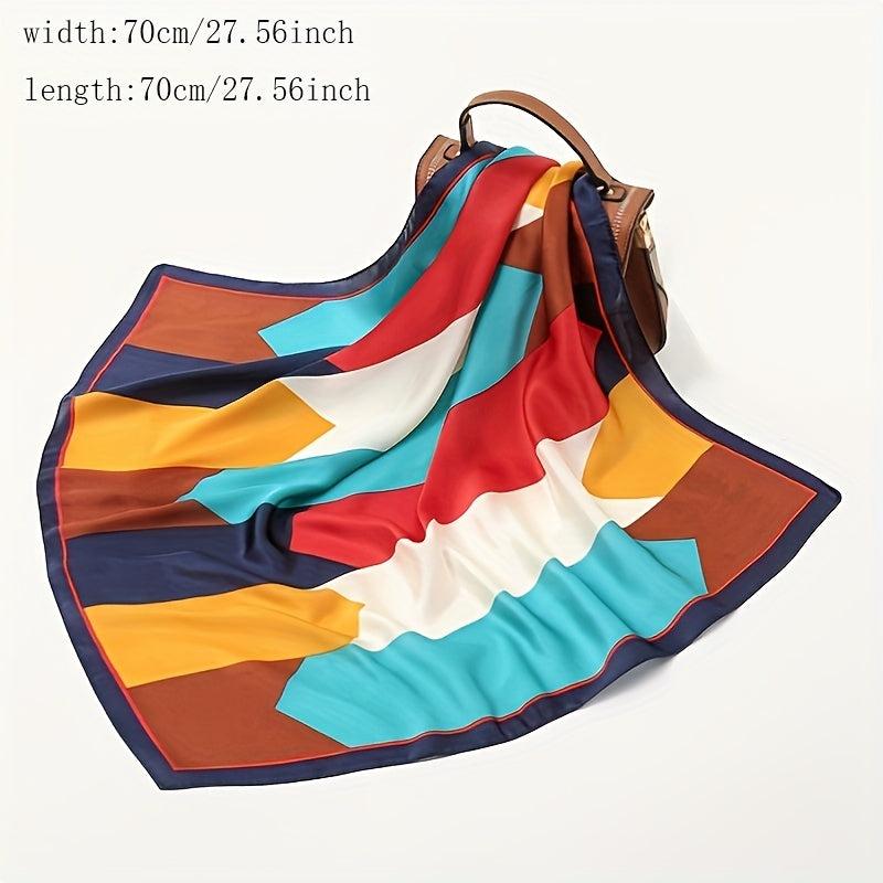 Square Silk Hair Wrapping Scarf Night Sleeping Bandanna