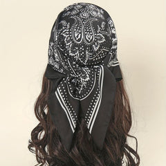 Paisley Print Bandana Classic Square Scarf Neckerchief Hair Accessories