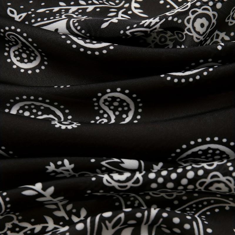 Paisley Print Bandana Classic Square Scarf Neckerchief Hair Accessories