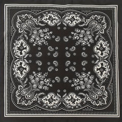 Paisley Print Bandana Classic Square Scarf Neckerchief Hair Accessories