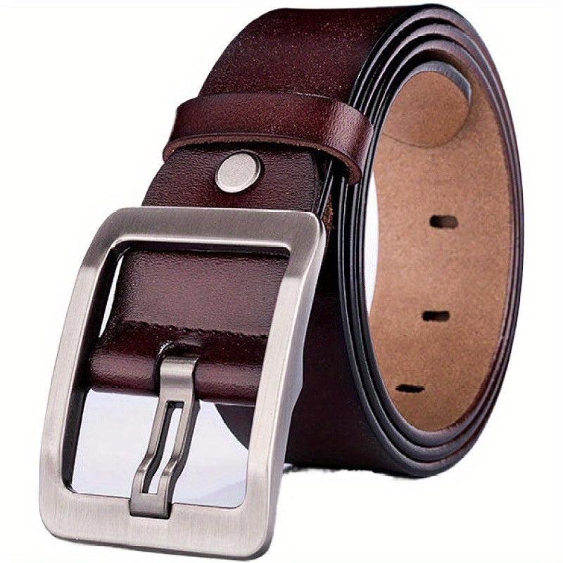 Men's PU Leather Buckle Belt Business Belt Joker Belt