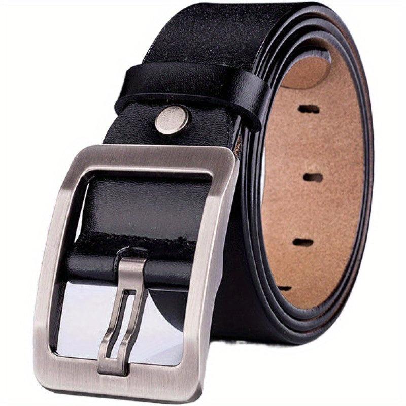 Men's PU Leather Buckle Belt Business Belt Joker Belt
