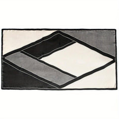 Geometric Silk Scarf Wrap for Daily Decoration Gift
