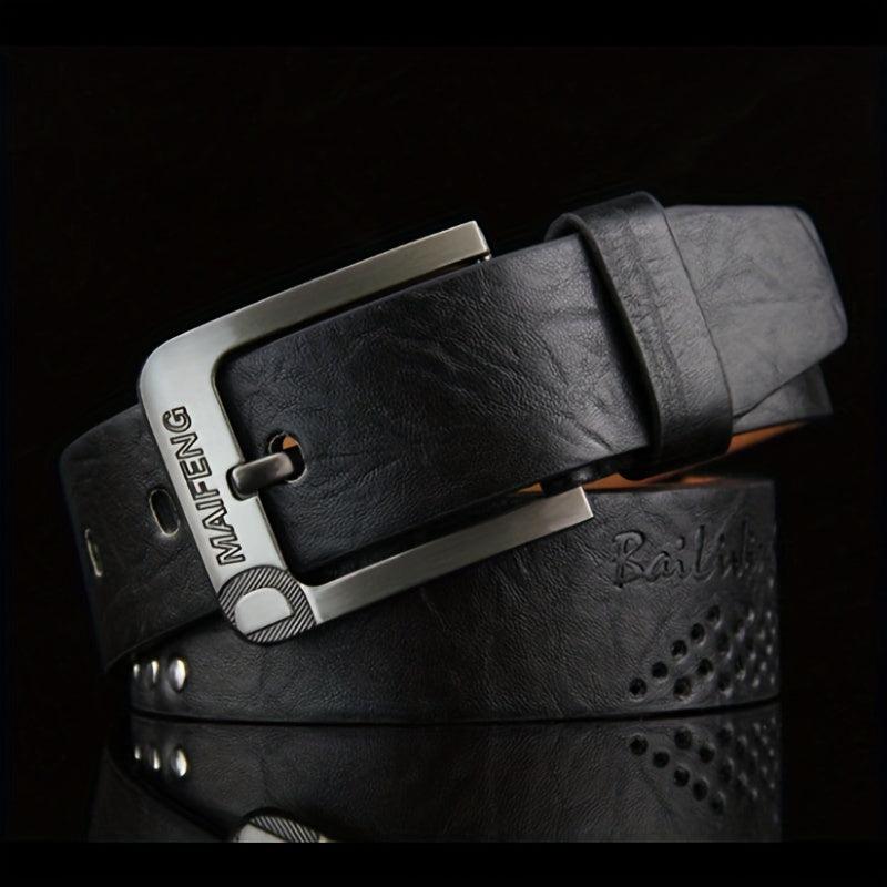 Oval Rivet Belt Vintage Versatile Belt For Men