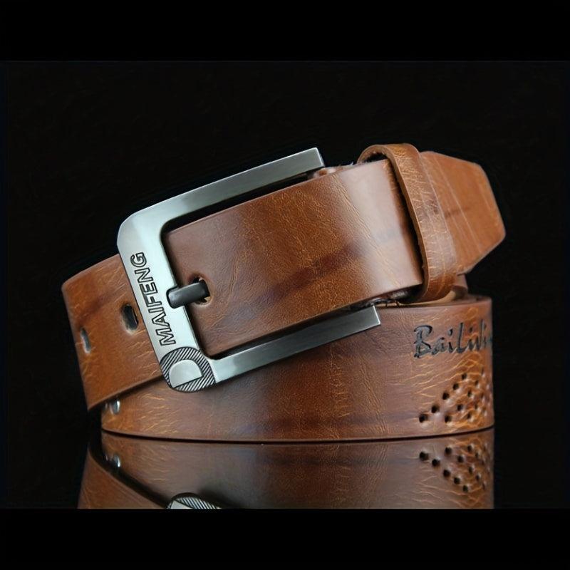 Oval Rivet Belt Vintage Versatile Belt For Men