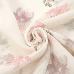 Flower Print Tassel Scarf Casual Shawl Women Head Wrap