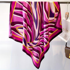 Geometric Large Square Scarf Windproof Headwrap Bandana