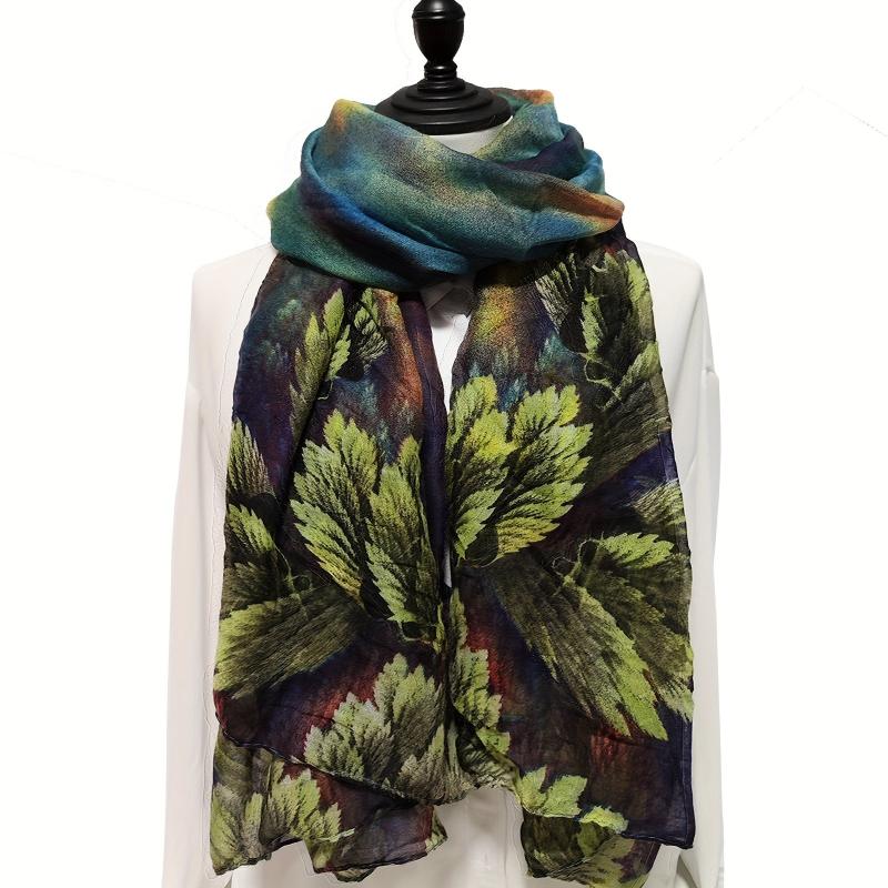 Women's Warm Scarf Long Shawl Linen Feel Light And Soft Head Wraps