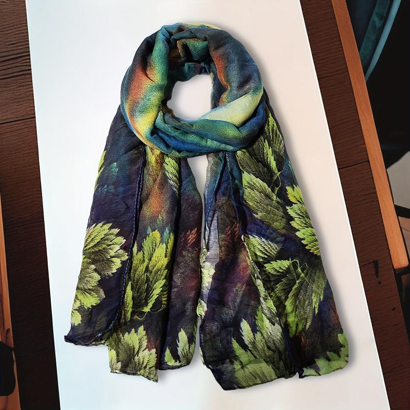 Women's Warm Scarf Long Shawl Linen Feel Light And Soft Head Wraps