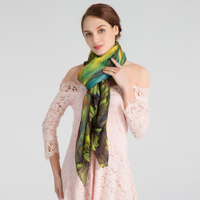 Women's Warm Scarf Long Shawl Linen Feel Light And Soft Head Wraps