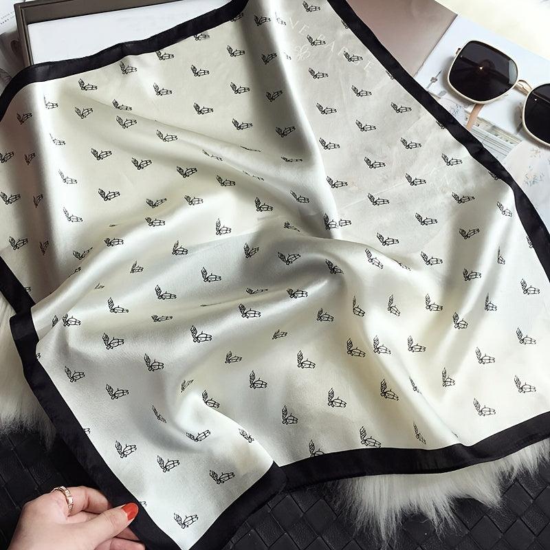 Square Silk Scarf Head Wrap For Women Multifunction Tie Dye Neckerchief