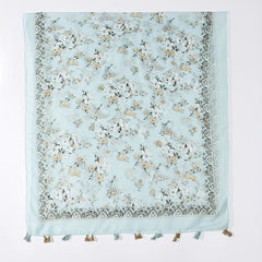 Floral Tassel Scarf Print Breathable Shawl Casual Windproof Headwrap